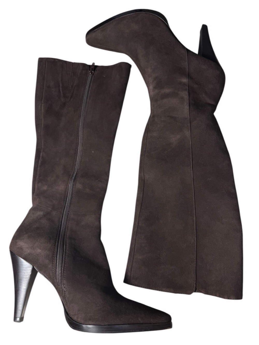 Antonio Melani brown suede boots glove fit size 8,  Sandra 049